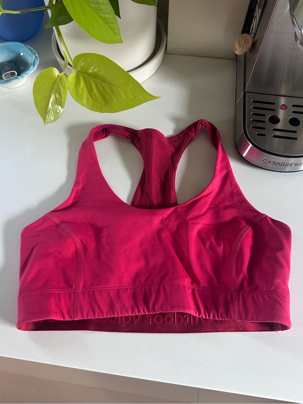 Outdoor Voices Red Doing Things Bra